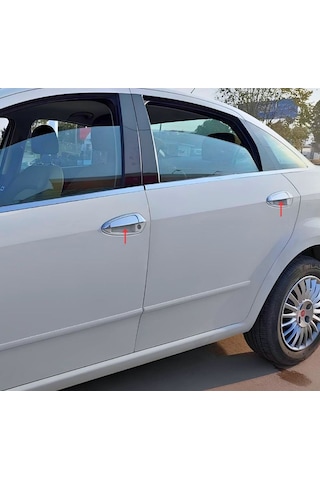 Ebal Otomotiv Fiat Linea Krom Kapı Kolu 4 Kapı 8 Parça 2007 Üzeri