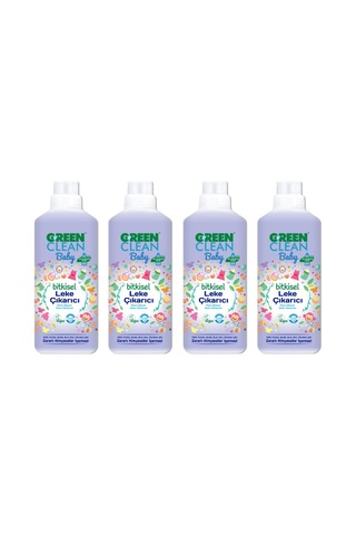 U Green Clean Baby Bitkisel Leke Çıkarıcı 4 x 1 L