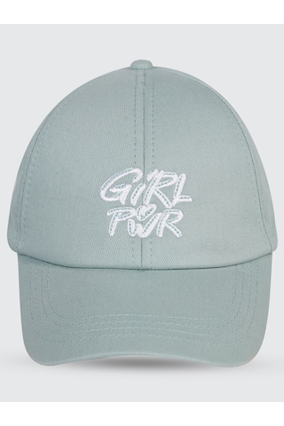 Civil Girls Power 6-9 Yaş Çocuk Kız Kep Şapka Mint Yeşili