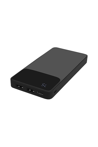 S-link P107 10000mah Prm Type-c Input/output 10w Siyah Lcd+gizli Led Taşınabilir Pil Şarj Cihazı Pow Gri-siyah