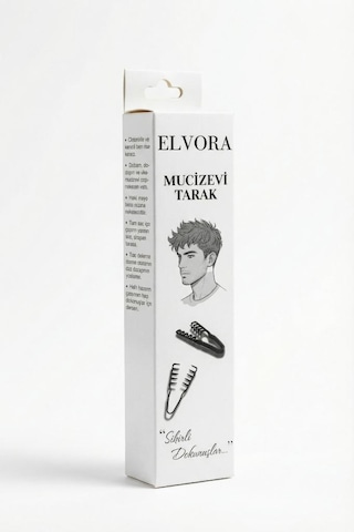 Elvora Mucizevi Tarak Şekil Verici Miracle Comb Siyah
