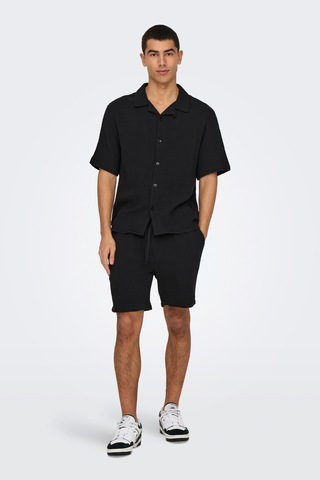 Only & Sons Only&sons Onstel-pas 0158 Shorts Siyah Erkek Şort Siyah