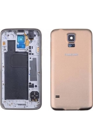 Samsung Galaxy Uyumlu S5 Kasa Kapak Gold