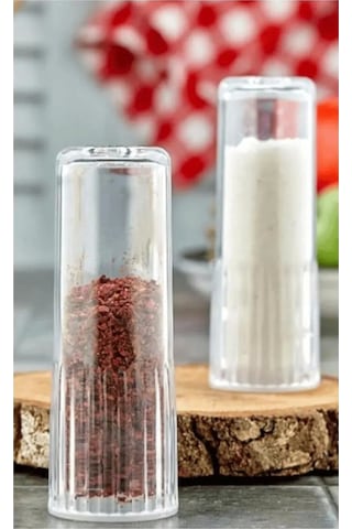 2'li Mika Kristal Tuzluk Biberlik Şefaf Royaleks-ams-033 Çok Renkli