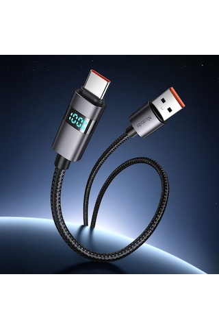 Mcdodo CA-6520 100 W USB Type -C Hızlı Şarj Kablosu 1.2 M Siyah