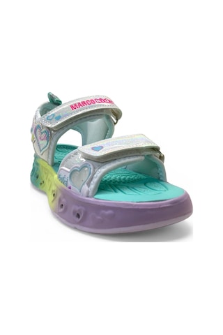 Marco Kids 207 Hafif Kız Çocuk Işıklı Rahat Sandalet Beyaz
