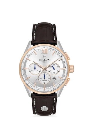 Hislon Ms206t-02kr Erkek Kol Saati Gri - Rose Gold