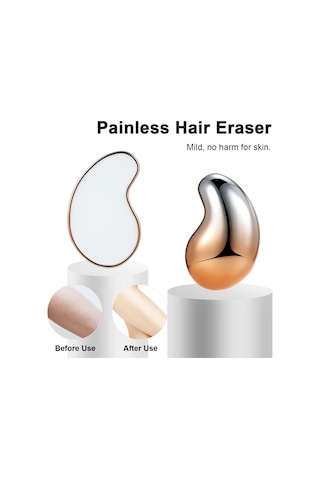 Moveevo Degrade Buzlu Cam Tüy Alma Cihazı Tam Vücut Ağrısız Tüy Alma Bayan Tüy Alma Cihazı Mavi