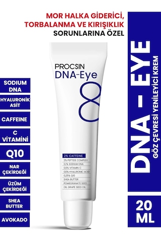 Procsın Hydro Solutıon Dna Eye  Ve Mor Halkalara Karşı Göz Çevresi Yenileyici Krem 20 ML