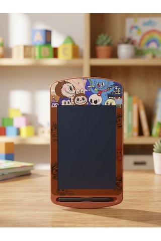 Mucit Home Labubu Detaylı Kalemli Çocuk Tablet-karne Okul si Yaz Sil Yazı Tahtası