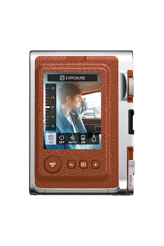 Instax Mini Evo Kahverengi Deri Çanta-fotsıbp079