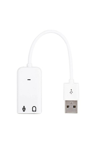 Ancheyn 4505 7.1 Kanallı 3.5MM Mikrofon Çevirici Dönüştürücü Adaptör USB Ses Kartı