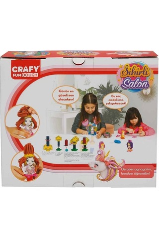 30980 Crafy Sihirli Salon Oyun Hamur Seti 200 G 15 Parça - 15 Parça Çok Renkli