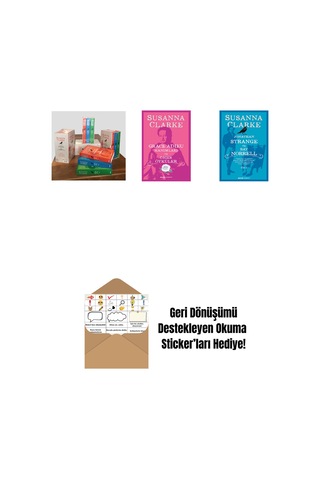 Jonathan Strange Ve Bay Norrell - 3 Kitap Takım Kutulu Set + Grace Adieu Hanımları Ve Diğerleri + Jonathan Strange Ve Bay Norrell - 2 + Okuma Sticker'ları