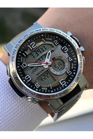 Joe-kj02 Joefox Digital&analog Kronmetre+takvim+alarm+aydınlatma Erkek Kol Saati