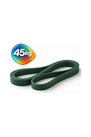 Evapera Tekli Fitness Pilates Cross Barfiks Spor Direnç Lastiği Kas Geliştirme Training Bandı Bant 1 Adet Yeşil 45kg Çok Renkli