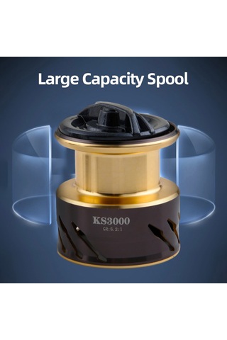 Gajeena 1000 Model Metal Gelişmeli Spinning Olta Makinesi - 4+1 Yataklı, 5.2:1 Dişli Oranı, Pürüzsüz Performans