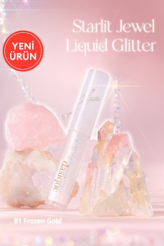 Dasique İnci Işıltılı Likit Glitter Starlit Jewel Liquid Glitter 01 Frozen Gold 01 Frozen Gold