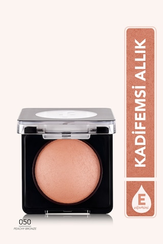Flormar Işıltılı Fırınlanmış Allık - Baked Blush-On - 050 Peachy Bronze - 8682536051477