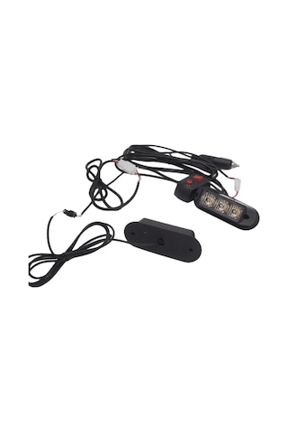 Çakar Lamba 3x2 Led 12w 12-24v Amber-amber / Lapa197
