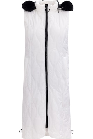 Scl Kapüşonlu Beyaz Kadın Yelek 2321601011 001