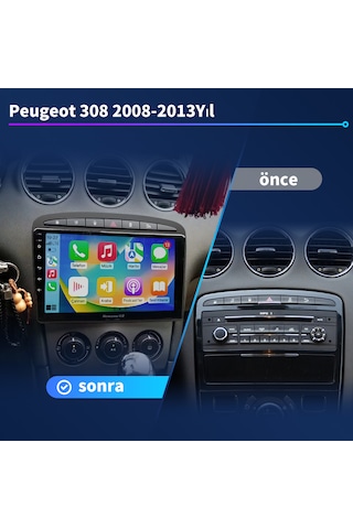 Peugeot 308 2008-2015 Yıl Multimedya 4gb Ram 64gb Rom
