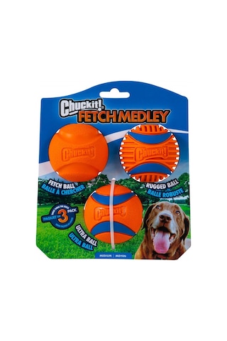 Chuckit Fetch Medley 3'lü Köpek Oyun Topu Seti 6.5 CM