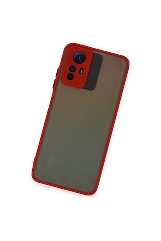 Newface - 140 - Xiaomi Redmi Note 12s Kılıf Montreal Silikon Kapak - Kmrsfres - - Kırmızı
