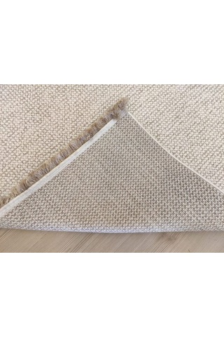 Zen Serisi Naturel Bukleli Yumuşak Hav Toz Vermez Modern Desenli Dokuma Salon Halı Renkli