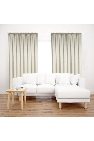 Premier Home Saten Fon Perde 140x260 Gri