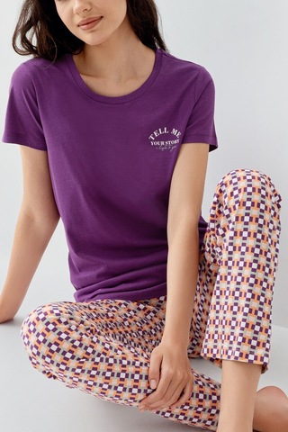 Arnetta Kadın Mor Pijama Takımı Ar3561-s-v1 Mor