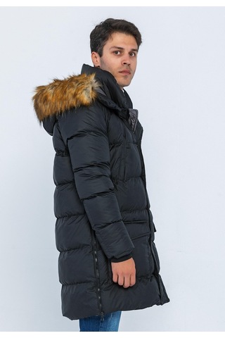 Cekmon Erkek Regular Fit Astarlı Çok Cepli Kapuşonu Çıkan Rahat Mont 001