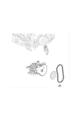 Opel Meriva B 1.6 Dizel Motor Yağ Pompa Zinciri Psa Marka55573876