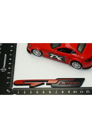 Dk Kia Gt Line Ön Panjur Vidalı 3d Kırmızı Siyah Metal Logo