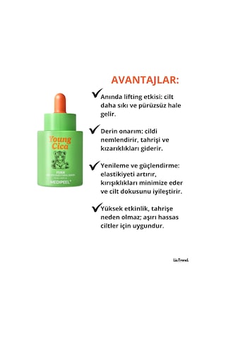 Medipeel Young Cica Pdrn -pin Bakuchiol Serum 50 Ml Pdrn Ve Bakuchiol İçeren Sıkılaştırıcı Serum