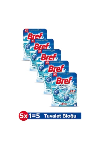 Bref Power Aktiv Klozet Bloğu Okyanus Single 5 Adet