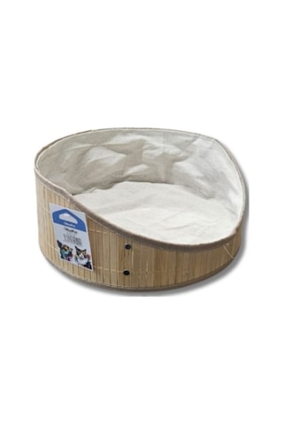 Doğal Bambu Kedi Yatağı - Madpet 500 34 Cm Konforlu Ve Şık Tasarım