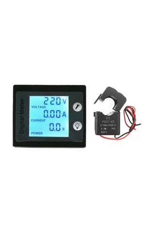 Suofeng 80-260v Ac 100a Dijital Ekranlı Voltmetre Ampermetre Güç Ve Enerji Ölçer, Geniş Lcd Ekran