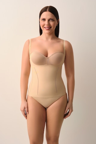 Suwen Yeni Nesil Lazer Kesim İz Bırakmayan İnce Dokulu Atlet Korse Sw9003089 Ten