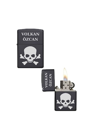 Kişiye Özel Kuru Kafalı Metal Çakmak