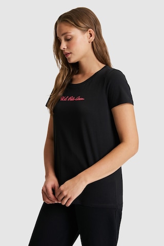 U.s. Polo Assn. Kadın Siyah Tişört Basic 50323450-vr046