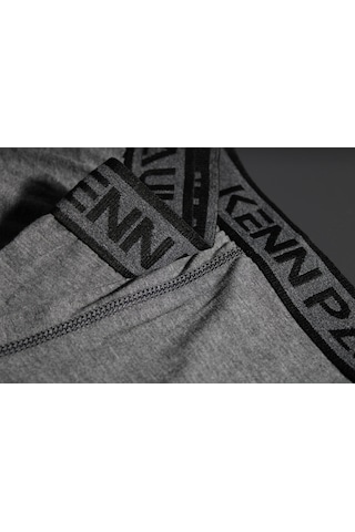 Kenn Paul 3'lü S- 6xl Erkek Düz Gri Ton Pamuk Boxer Büyük Beden Fitted Çok Renkli