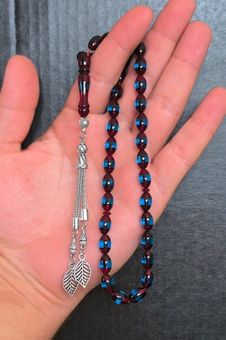 Silvera Telkari Erkek Sürmeli Toz Kehribar Tesbih Bordo Mavi Bt015 Bordo - Mavi Silvera Telkari Erkek Sürmeli Toz Kehribar Tesbih Bordo Mavi Bt015 Bordo - Mavi