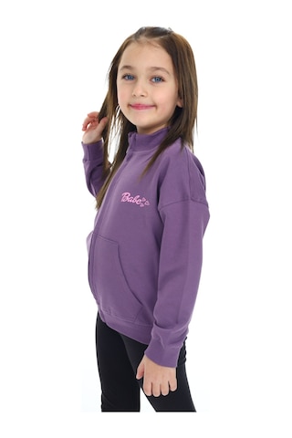 Toontoy Kız Çocuk Baskılı Hırka Mor