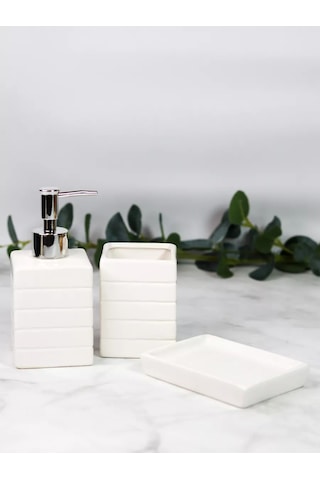 Denezo Iva Banyo Aksesuarları Seti 173426945 Beyaz