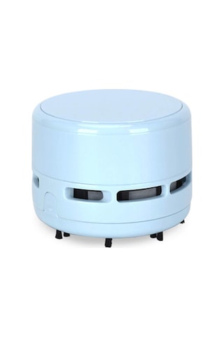 Ranyeek Tw8050 Mavi El Tutulu Mini Elektrikli Süpürge - Ev, Masaüstü Ve Araç İçin Küçük Boy Temizlik Aleti Beyaz - Gri