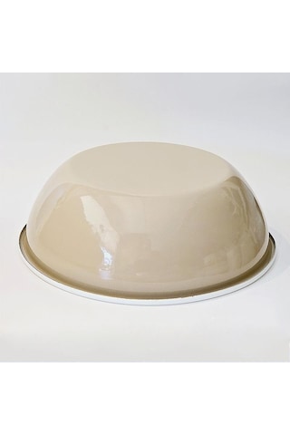 Emaye 32 Cm Kase Bej Bej