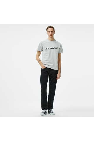 The Kooples Erkek Gri T-shırt Mavi