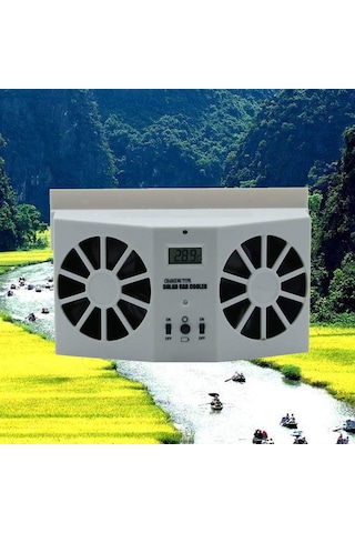 Solar Enerji İle Şarj Edilebilen Araba Fanı