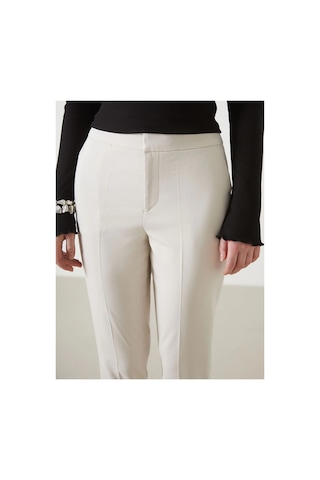 LC Waikiki Yeni Sezon Beli Lastikli Dar Fit Kadin Pantolon - S5ık82z8 Stone